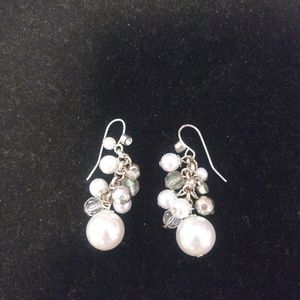 Pearl beaded earrings